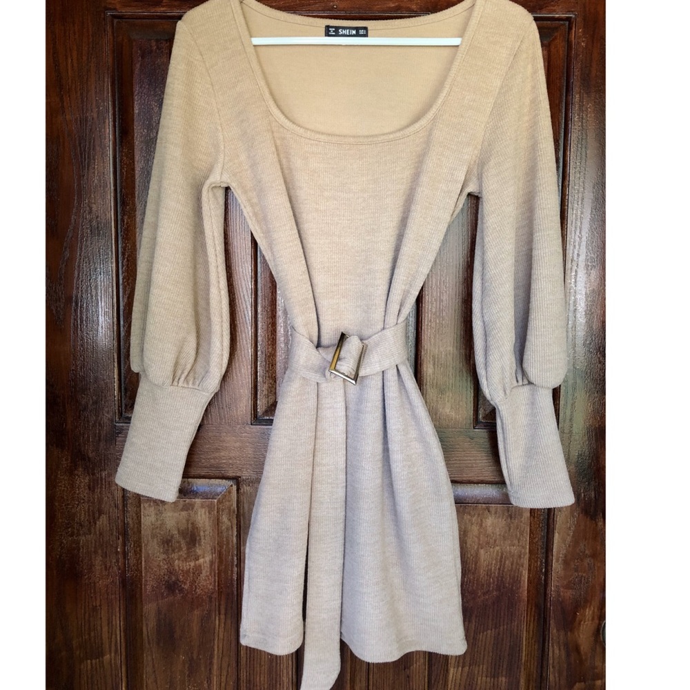 NWOT SHEIN Belted Sweater Dress
